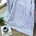 PV Plush Fleece Pressed Design Double Layers Blanket